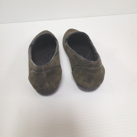 Geox Women's Sage Green Suede Flats Size 7 - Picture 5 of 8